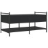 Mesa de centro madera de ingeniería negro 99x50x50