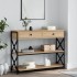 Mesa consola madera de ingeniería roble Sonoma 100x28x75