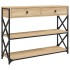 Mesa consola madera de ingeniería roble Sonoma 100x28x75