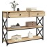 Mesa consola madera de ingeniería roble Sonoma 100x28x75