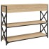 Mesa consola madera de ingeniería roble Sonoma 100x28x75