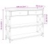 Mesa consola madera de ingeniería roble Sonoma 100x28x75