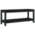 Banco de jardín de madera maciza de pino negro 108x35x45