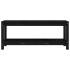 Banco de jardín de madera maciza de pino negro 108x35x45