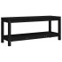 Banco de jardín de madera maciza de pino negro 108x35x45