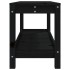 Banco de jardín de madera maciza de pino negro 108x35x45