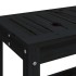 Banco de jardín de madera maciza de pino negro 108x35x45
