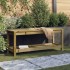 Banco de jardín de madera maciza de pino 108x35x45
