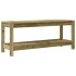 Banco de jardín de madera maciza de pino 108x35x45