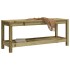 Banco de jardín de madera maciza de pino 108x35x45
