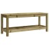 Banco de jardín de madera maciza de pino 108x35x45
