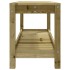 Banco de jardín de madera maciza de pino 108x35x45