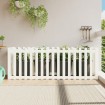 Arriate elevado jardín con valla madera pino blanco 200x50x70cm