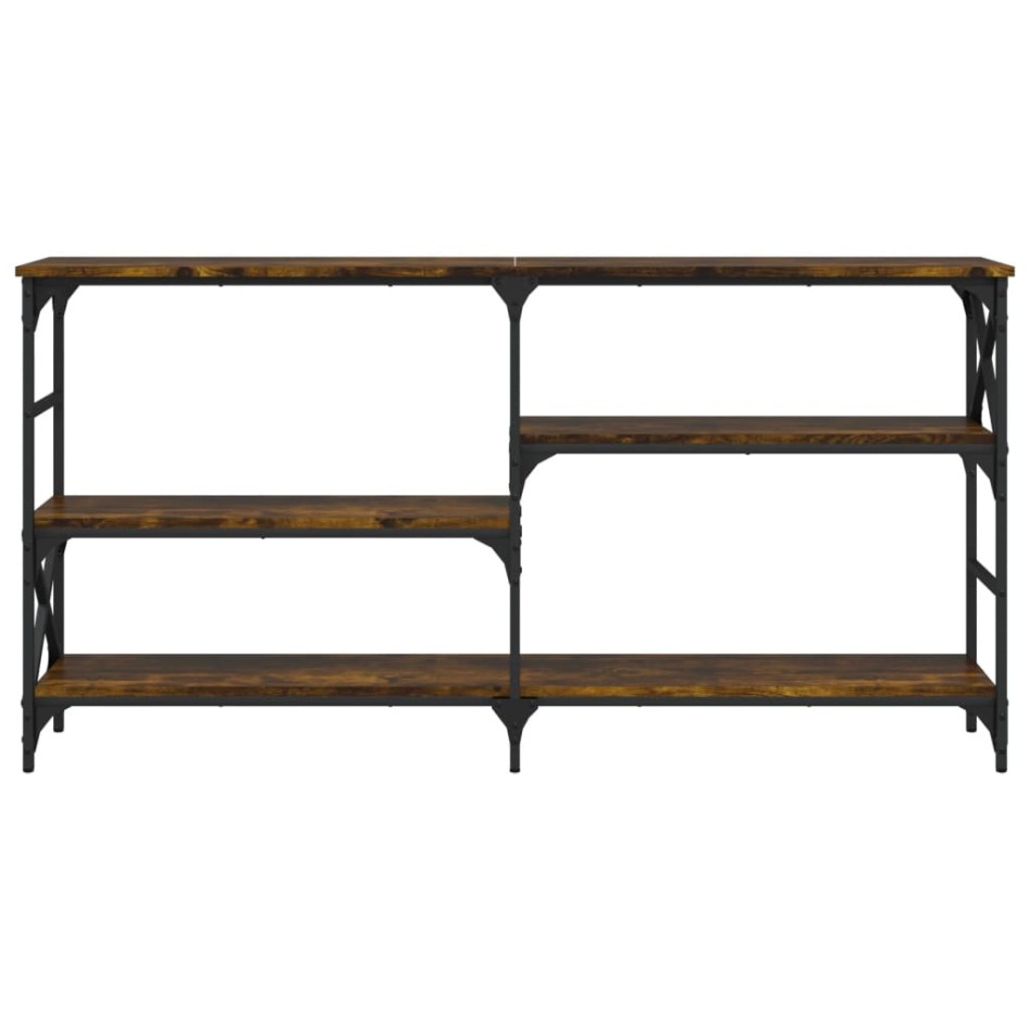 Mesa consola madera de ingeniería roble ahumado 150x29x76,5