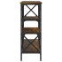 Mesa consola madera de ingeniería roble ahumado 150x29x76,5