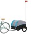 Remolque para bicicleta hierro negro y azul 45