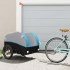 Remolque para bicicleta hierro negro y azul 45