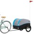 Remolque para bicicleta hierro negro y azul 45