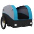 Remolque para bicicleta hierro negro y azul 45