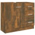 Mueble de lavabo madera contrachapada roble ahumado 63x30x54
