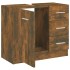 Mueble de lavabo madera contrachapada roble ahumado 63x30x54