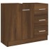 Mueble de lavabo madera contrachapada marrón roble 63x30x54