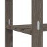 Estantería de 5 niveles madera maciza pino gris 80x38x170
