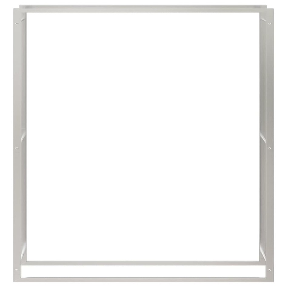 Estante para leña acero inoxidable 110x28x116