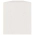 Armario de pared 2 uds madera maciza de pino blanco