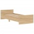 Estructura de cama sin colchón madera roble Sonoma 75x190