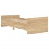 Estructura de cama sin colchón madera roble Sonoma 75x190