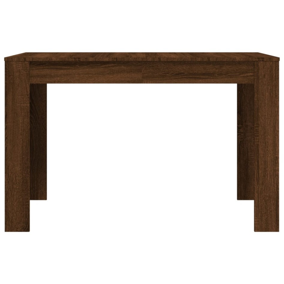Mesa de comedor madera de ingeniería marrón roble 120x60x76