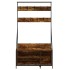 Perchero con zapatero roble ahumado 100x41x184