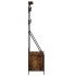 Perchero con zapatero roble ahumado 100x41x184