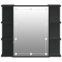 Mueble con espejo y LED negro 70x16,5x60