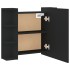 Mueble con espejo y LED negro 70x16,5x60