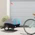 Remolque para bicicleta hierro negro y azul 30