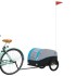 Remolque para bicicleta hierro negro y azul 30