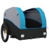 Remolque para bicicleta hierro negro y azul 30