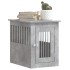 Jaula para perros madera ingeniería gris hormigón 45x62x59