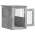 Jaula para perros madera ingeniería gris hormigón 45x62x59