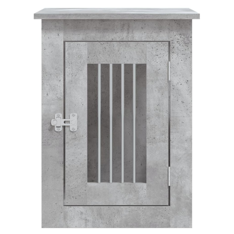 Jaula para perros madera ingeniería gris hormigón 45x62x59