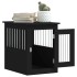 Jaula para perros madera de ingeniería negro 45x62x59