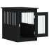 Jaula para perros madera de ingeniería negro 45x62x59