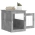 Jaula para perros madera ingeniería gris hormigón 55x75x65