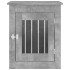 Jaula para perros madera ingeniería gris hormigón 55x75x65