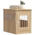 Jaula para perros madera de ingeniería roble Sonoma 55x80x68