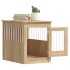 Jaula para perros madera de ingeniería roble Sonoma 55x80x68