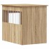 Jaula para perros madera de ingeniería roble Sonoma 55x80x68
