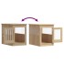 Jaula para perros madera de ingeniería roble Sonoma 55x80x68